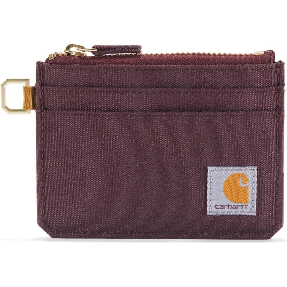 Women's Nylon Duck Zippered Card Wallet Card Holder with Coin Pocket